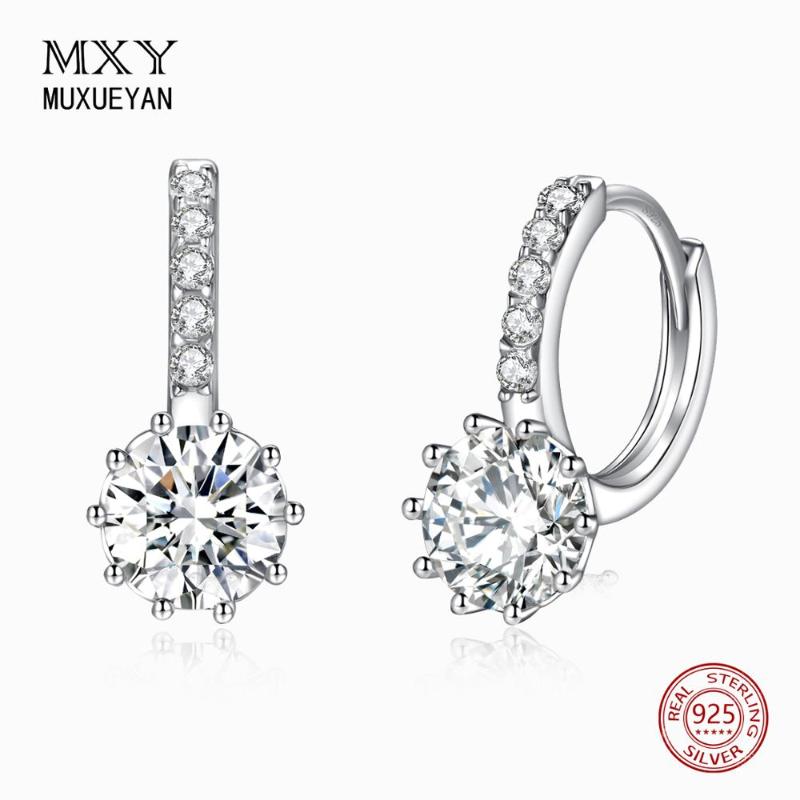 Hoop & Huggie 925 Sterling Silver Earrings For Women Shinning Crystal Circle Round Zircon Jewelry Gift 2021 MUXUEYAN
Hoop & Huggie 925 Sterling Silver Earrings For Women Shinning Crystal Circle Round Zircon Jewelry Gift 2021 MUXUEYAN