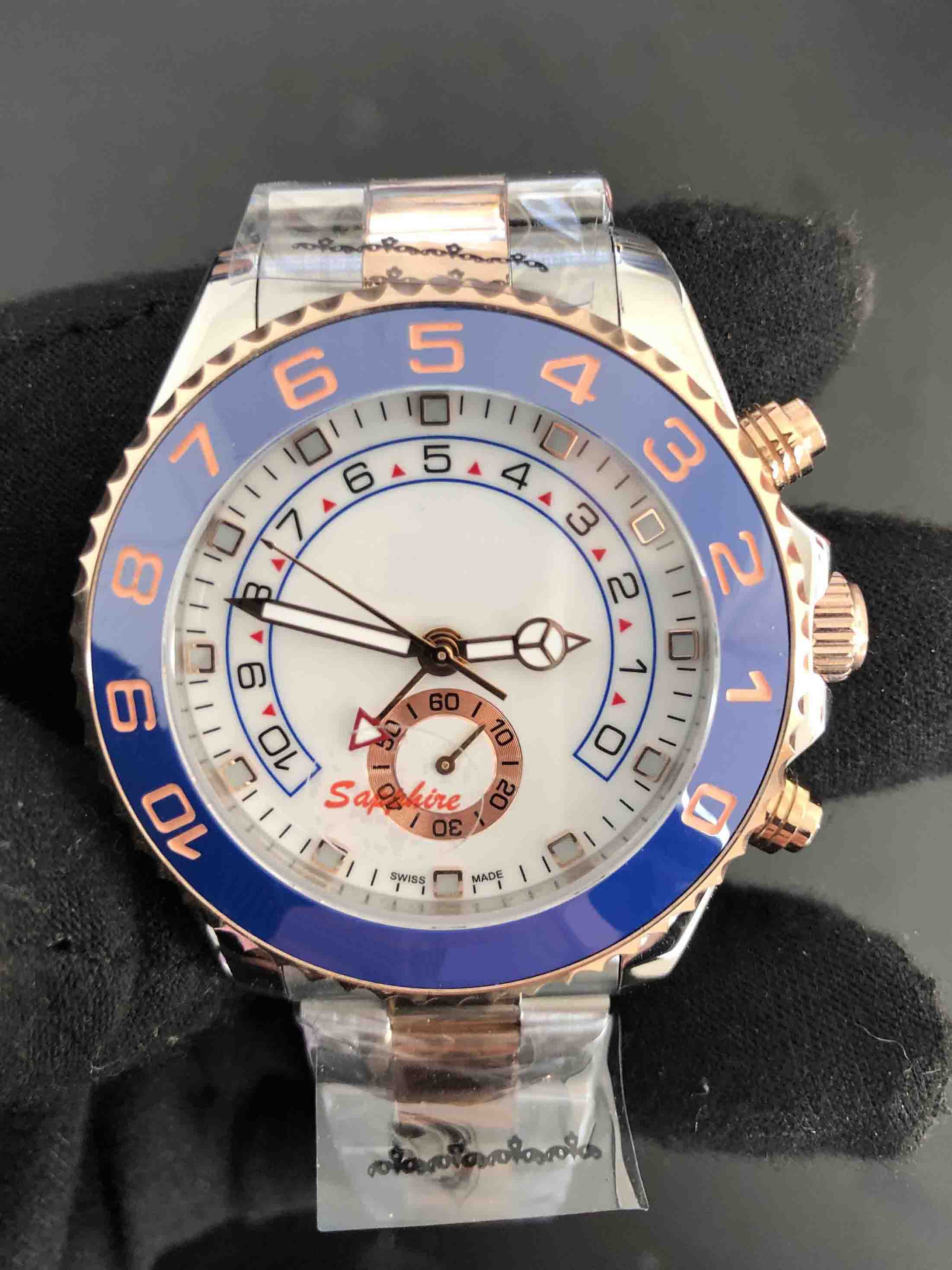 Men's sports watch, yacht master, mechanical automatic chain, stainless steel strap, m116689-0002, white background, Slivery;brown
Men's sports watch, yacht master, mechanical automatic chain, stainless steel strap, m116689-0002, white background, Slivery;brown
