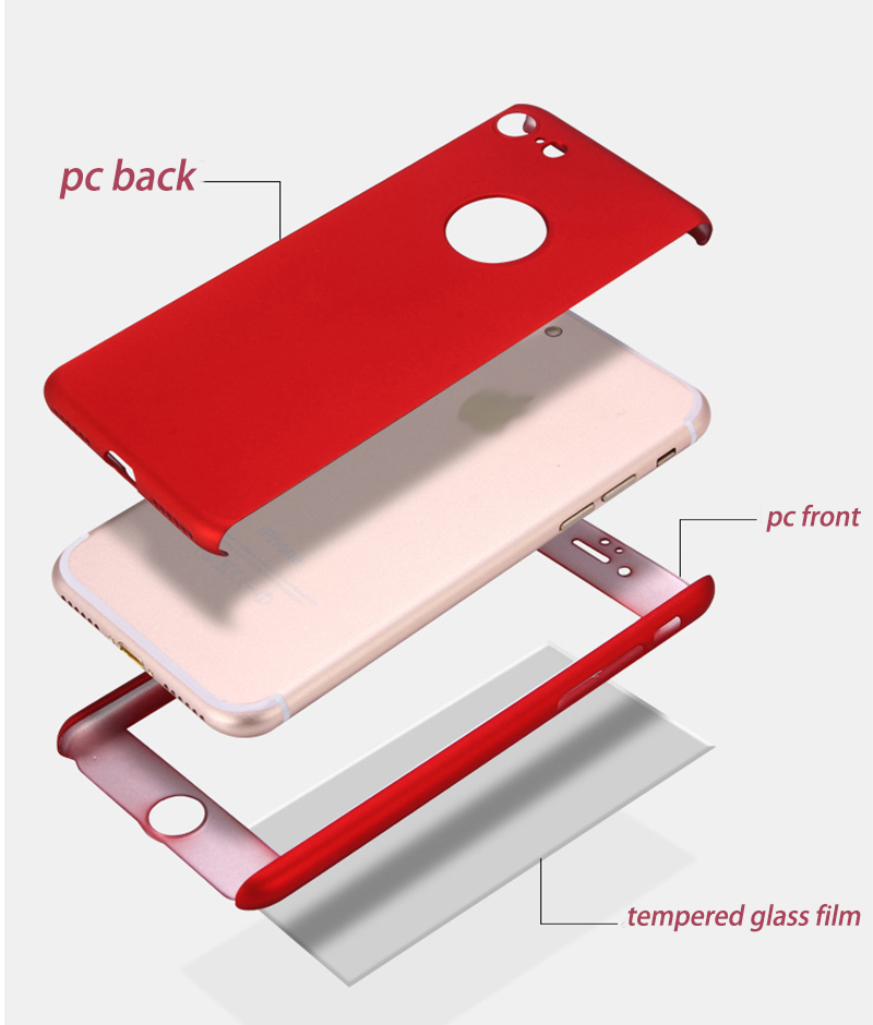 360 Degree Full Coverage Protection With Tempered Glass Hard PC Cover Case For iPhone 12 mini 11 pro max XS MAX XR X 8 plus 6S 7 PLUS, Black
360 Degree Full Coverage Protection With Tempered Glass Hard PC Cover Case For iPhone 12 mini 11 pro max XS MAX XR X 8 plus 6S 7 PLUS, Black