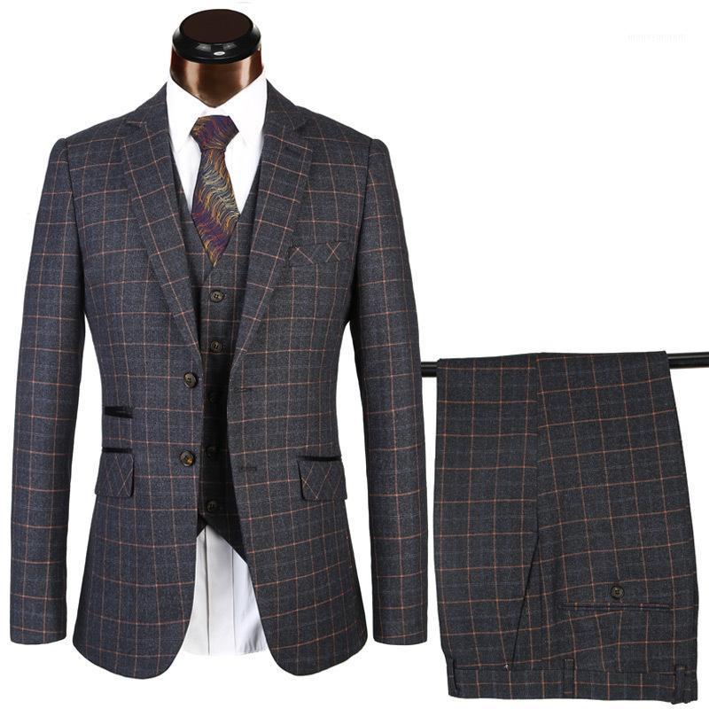 2021 Custom Made Winter Male Formal Business Suit for Men's Fashion Groom Black Plaid Wedding Dress Suit ( Jacket+Vest+Pants )1, As picture
2021 Custom Made Winter Male Formal Business Suit for Men's Fashion Groom Black Plaid Wedding Dress Suit ( Jacket+Vest+Pants )1, As picture