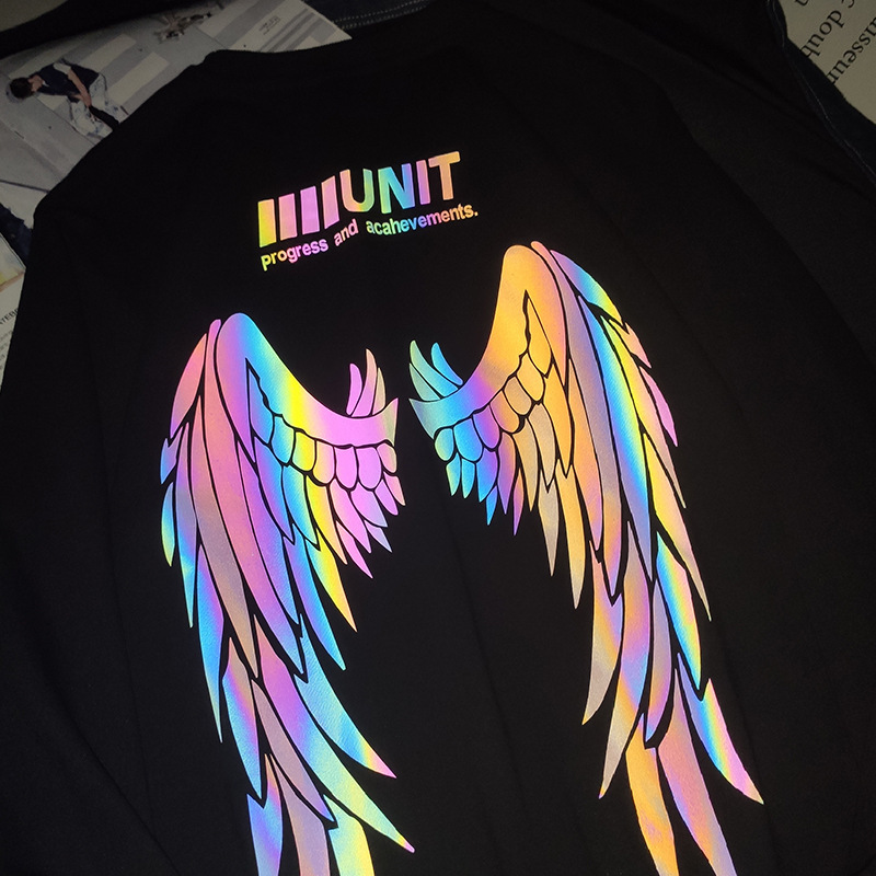 IFashion national fashion print 2021 autumn new colorful reflective hip hop high street night light sweater men, White
IFashion national fashion print 2021 autumn new colorful reflective hip hop high street night light sweater men, White
