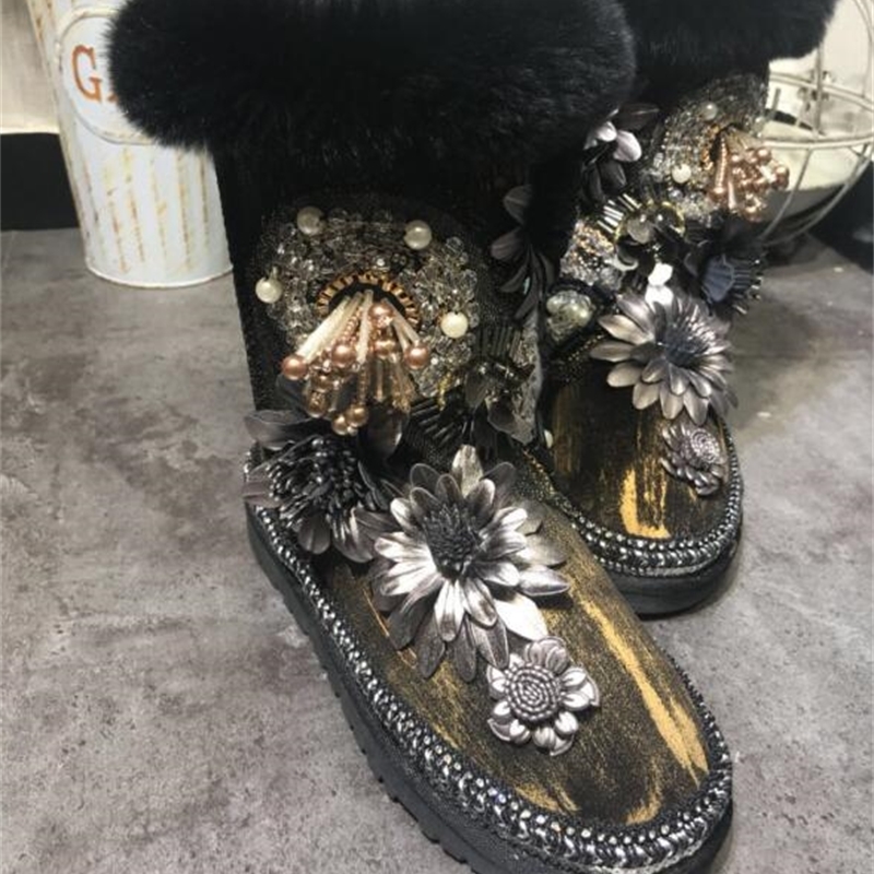 2020 Handcrafted Beadwork Original Heavy Vintage Wood Dwool-proof Water Leather Wool Snow Cotton Boots Awo2, Beige
2020 Handcrafted Beadwork Original Heavy Vintage Wood Dwool-proof Water Leather Wool Snow Cotton Boots Awo2, Beige