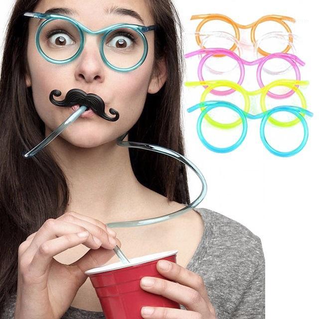 Funny Plastic Eyeglass Straw Drinking Straws Reusable straw Tube Tools Party Supplies Bar Accessories1
Funny Plastic Eyeglass Straw Drinking Straws Reusable straw Tube Tools Party Supplies Bar Accessories1