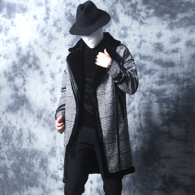 2021 New Winter Personality Korean Plaid Woolen of Men Long Teddy Seam Oblique Jacket Tide. EBFH, 11
2021 New Winter Personality Korean Plaid Woolen of Men Long Teddy Seam Oblique Jacket Tide. EBFH, 11