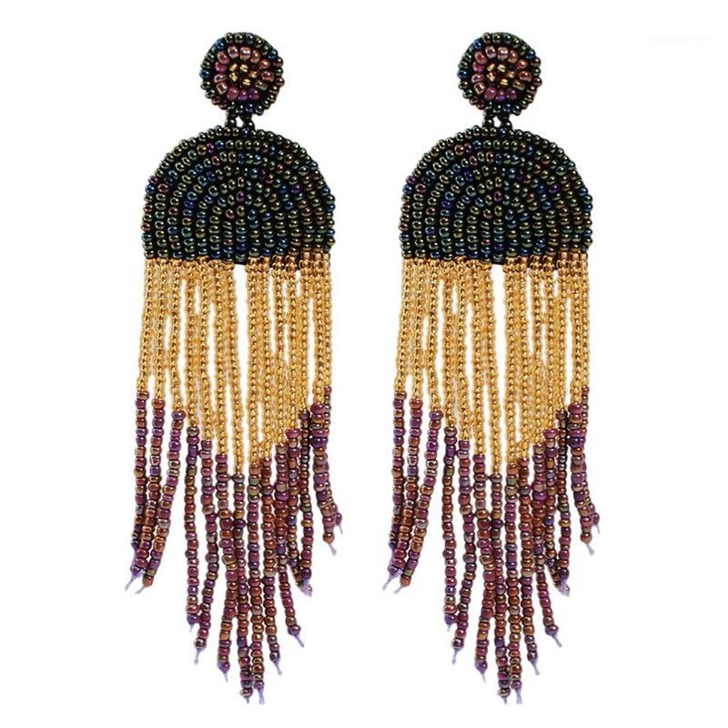 Bohemian Handmade Tassel Earrings for Women Fashion Long Beads Dangle Earrings Party Jewerly1
Bohemian Handmade Tassel Earrings for Women Fashion Long Beads Dangle Earrings Party Jewerly1