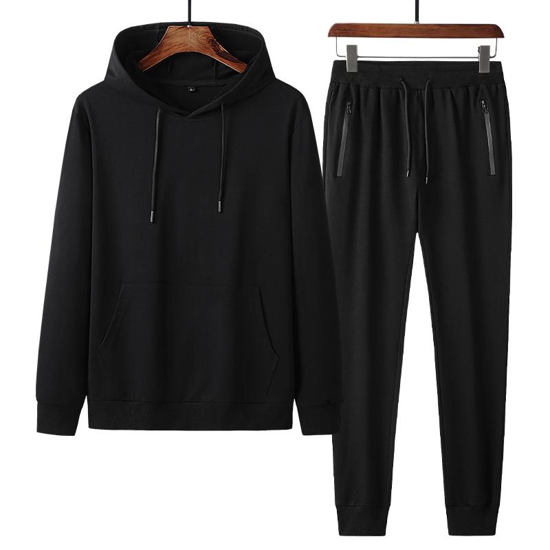 Men's suit autumn and winter new cotton sports suit men's hooded trousers two-piece middle-aged and elderly leisure, Light gray
Men's suit autumn and winter new cotton sports suit men's hooded trousers two-piece middle-aged and elderly leisure, Light gray
