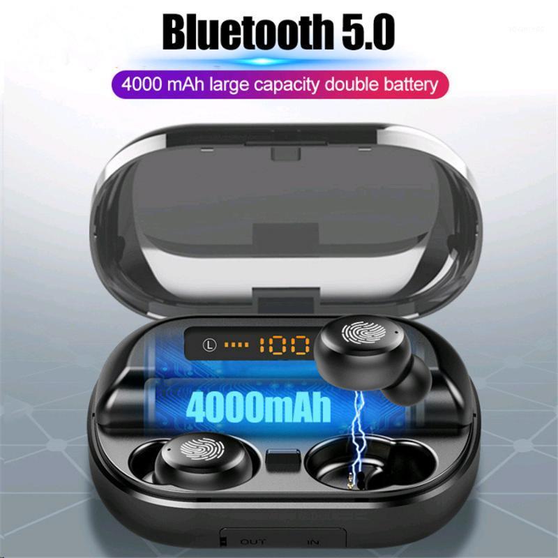 BYKRSEN V11 4000mAh Wireless Bluetooth 5.0 TWS Earphones IPX7 Waterproof 9D Stereo Sport Headphone Power Bank Bluetooth Earphone1, Black
BYKRSEN V11 4000mAh Wireless Bluetooth 5.0 TWS Earphones IPX7 Waterproof 9D Stereo Sport Headphone Power Bank Bluetooth Earphone1, Black