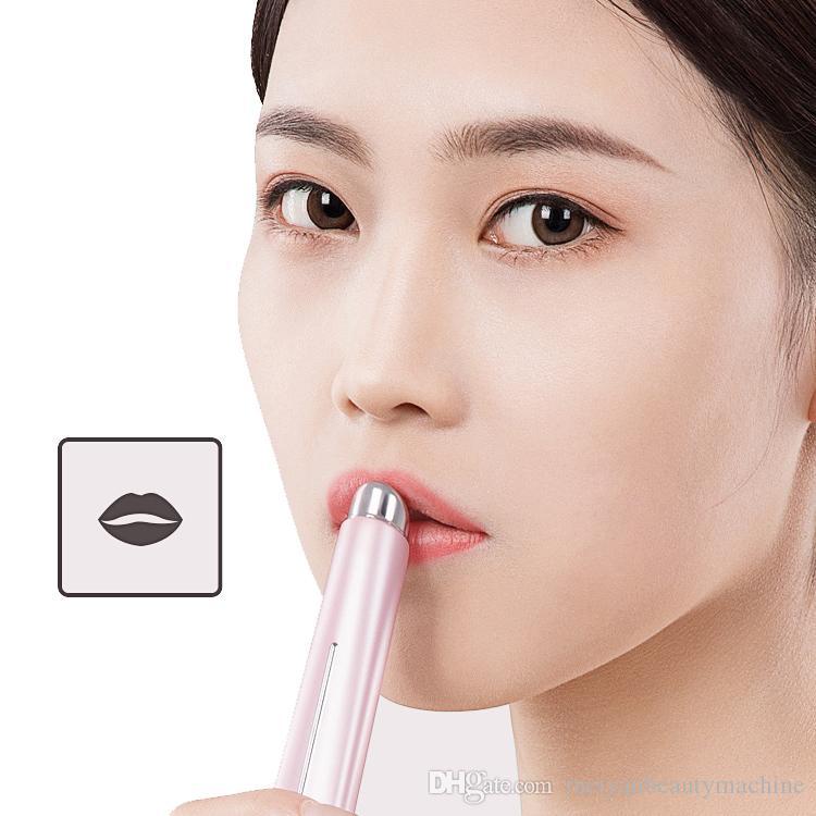 Fashional facial massager vibration skin tightening device ion Lips anti-wrinkle remove dark circles eye care massager beauty pen