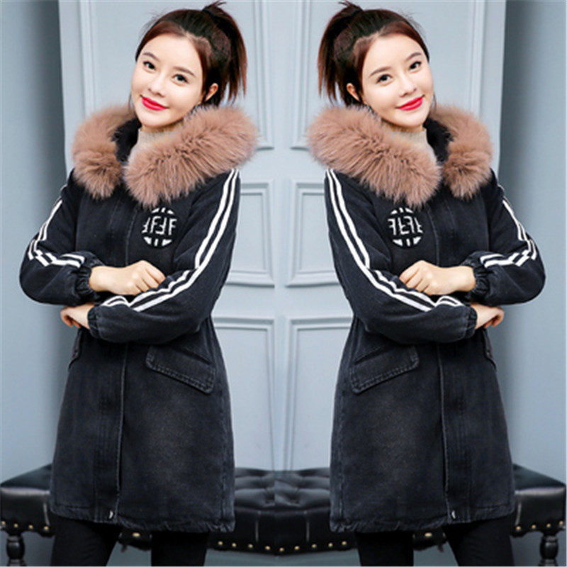 spring jacket Women Plus Size Winter Warm Plush Lapels Jacket Outwear coat super Women's cotton jacket quality clothes 201112