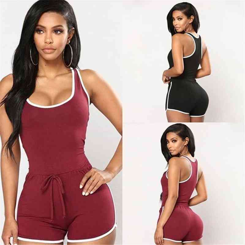 Women Sexy Shorts Romper One Piece Sleeveless Bodycon Bodysuit Pajama Fitness Workout Gym Club Clothes, Black;white
Women Sexy Shorts Romper One Piece Sleeveless Bodycon Bodysuit Pajama Fitness Workout Gym Club Clothes, Black;white