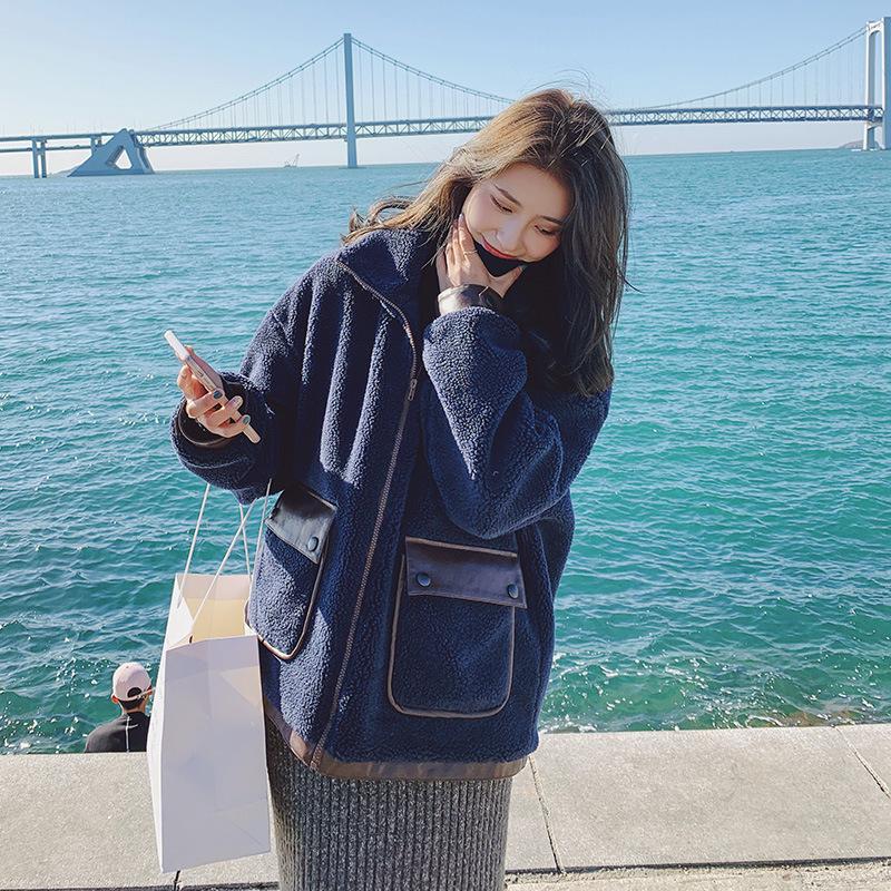 2021 Fashion Winter Fur Coats Womens Jackets Casual Standing Collar Long Sleeve Outerwear Female Solid Warm Parka Ladies Y469, Navy
2021 Fashion Winter Fur Coats Womens Jackets Casual Standing Collar Long Sleeve Outerwear Female Solid Warm Parka Ladies Y469, Navy
