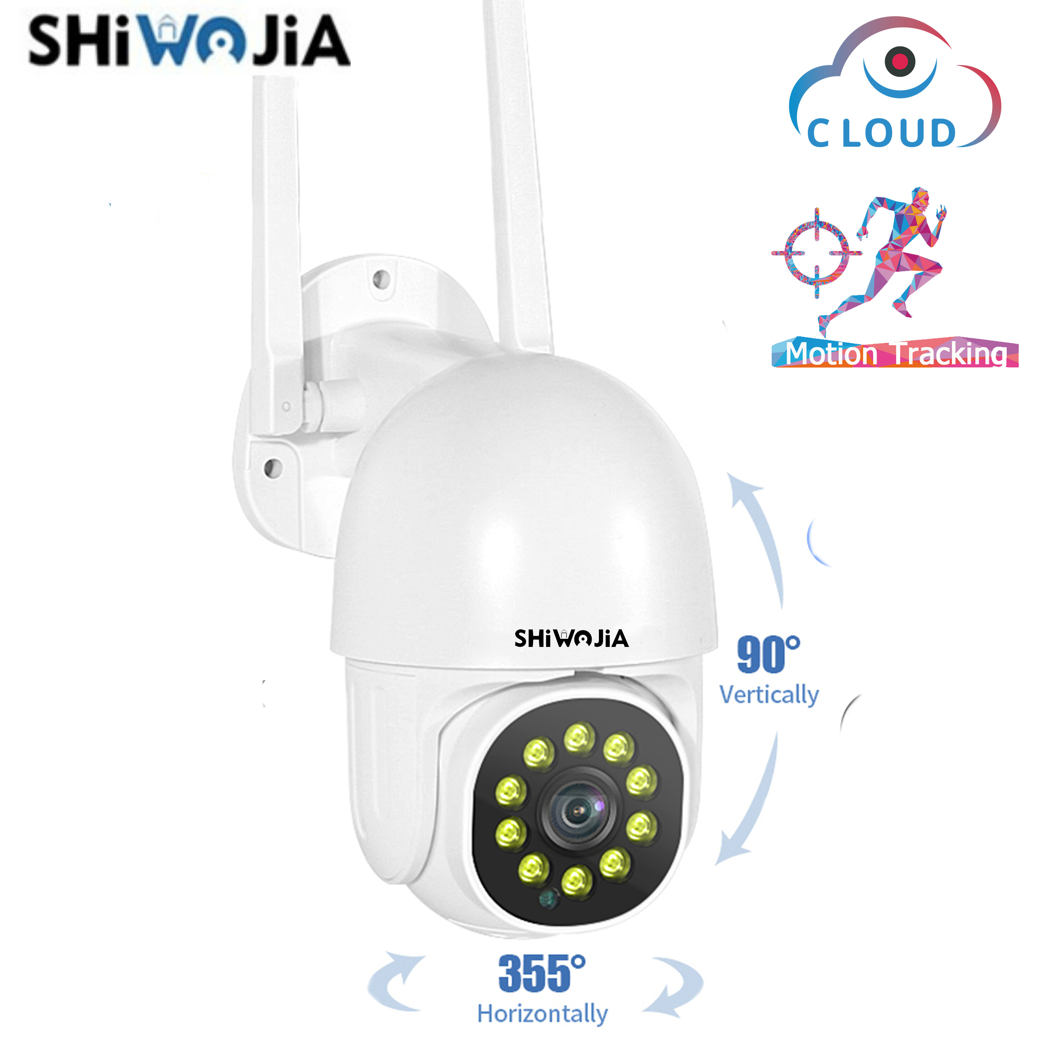 SHIWOJIA 1080P PTZ IP Camera 1 Inch Wireless Wifi Outdoor 2MP Auto-Tracking Camera Human Detection Home Security Surveillance
SHIWOJIA 1080P PTZ IP Camera 1 Inch Wireless Wifi Outdoor 2MP Auto-Tracking Camera Human Detection Home Security Surveillance