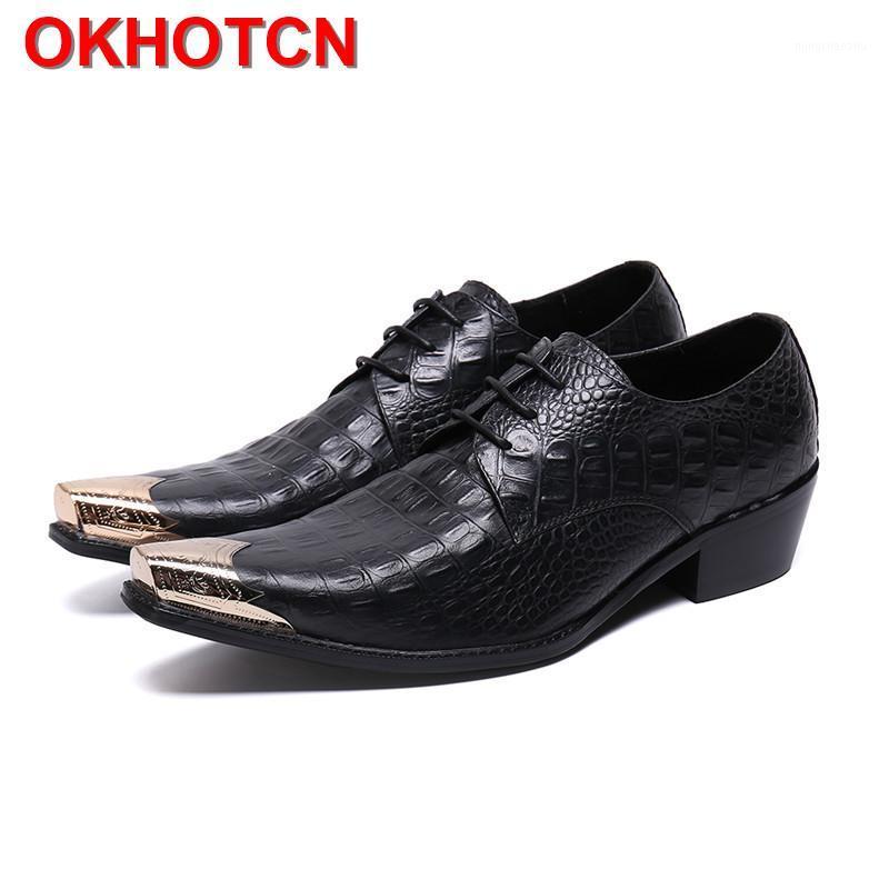 Black Oxford Shoes Men Alligator Pattern Genuine Leather Formal Men Shoe Lace Up Metal Toe High Heels Wedding Dress Shoes1
Black Oxford Shoes Men Alligator Pattern Genuine Leather Formal Men Shoe Lace Up Metal Toe High Heels Wedding Dress Shoes1