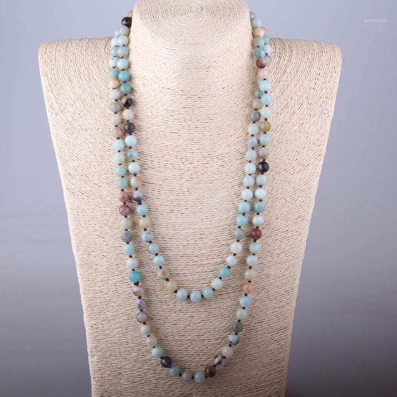 MOODPC Free Shipping Bohemian Jewelry Fashion knotted long Halsband Amazonite Stones Necklace1
MOODPC Free Shipping Bohemian Jewelry Fashion knotted long Halsband Amazonite Stones Necklace1