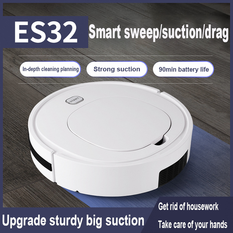 ES32 Smart Robot Vacuum Cleaner 3 In 1 Rechargeable House Lazy Robot Floor Sweeping Household Cleaning Machine
ES32 Smart Robot Vacuum Cleaner 3 In 1 Rechargeable House Lazy Robot Floor Sweeping Household Cleaning Machine