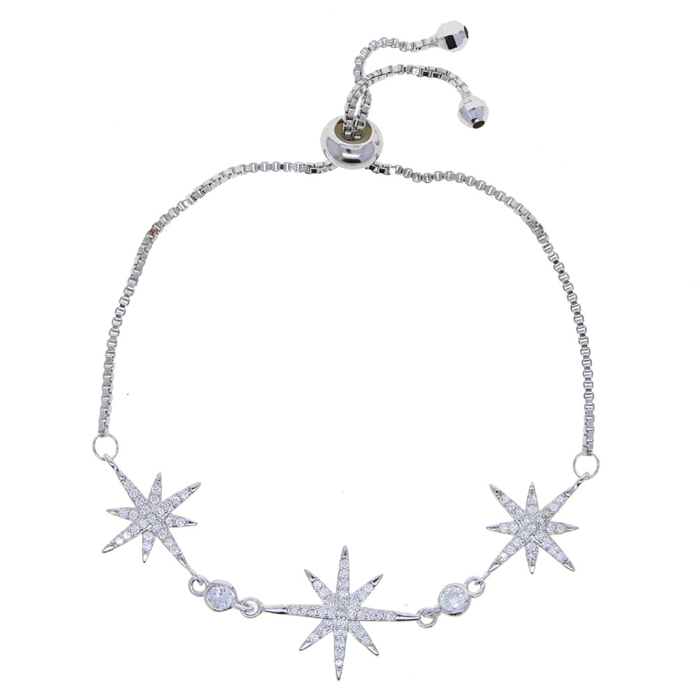 2020 Luxury Fashion Cubic Zirconia Stone Adjust Charm Bracelet for Women Exquisite Gold Silver Color Chain Cuff Bracelet Girl Jewelry Gift