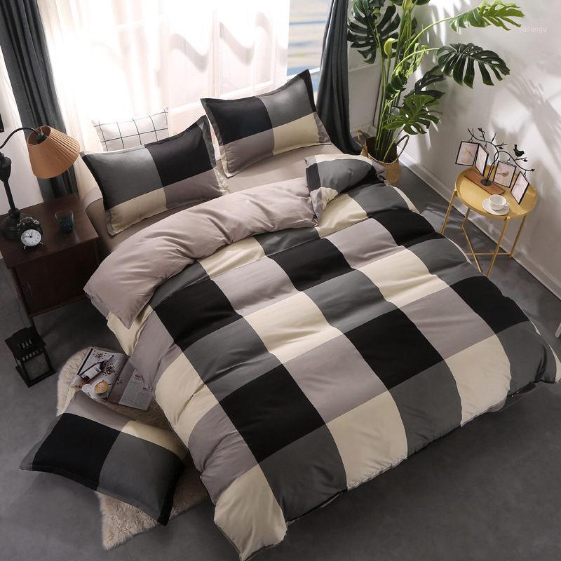 Plaid 4pcs Girl Boy Kid Bed Cover Set Duvet Cover Adult Child Bed Sheets And Pillowcases Comforter Bedding Set 2TJ-610131, 2tj-61052-005
Plaid 4pcs Girl Boy Kid Bed Cover Set Duvet Cover Adult Child Bed Sheets And Pillowcases Comforter Bedding Set 2TJ-610131, 2tj-61052-005