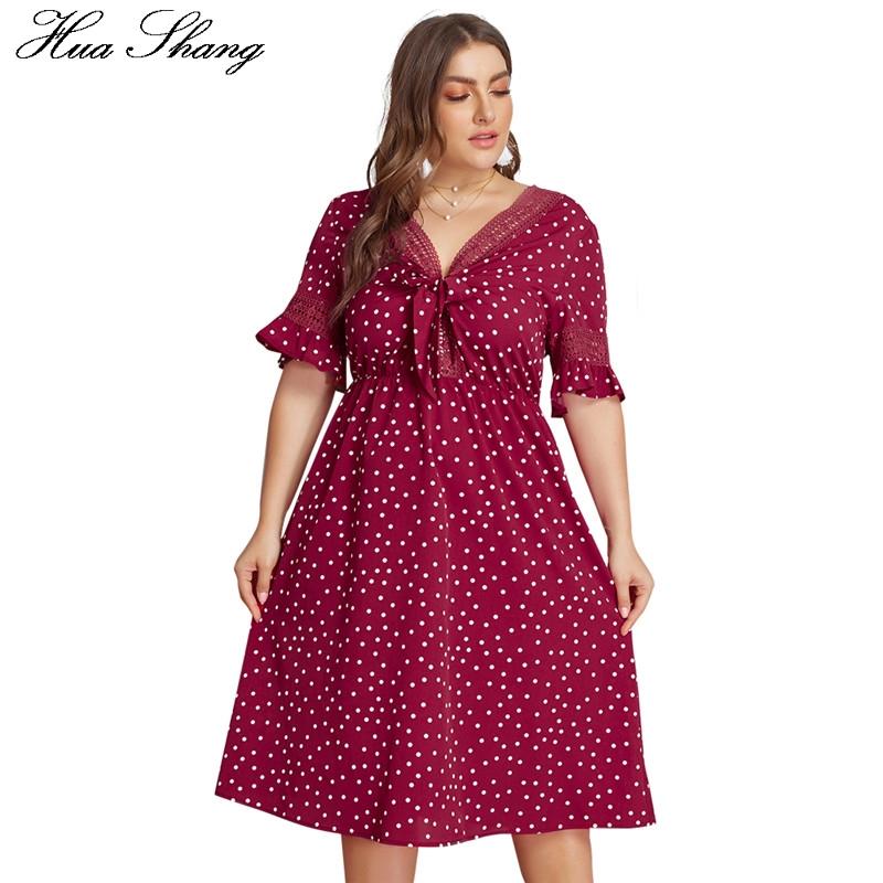 Women Summer Red Polka Dot Print Dress Plus Size 2020 Hollow Out V Neck With Bow Tie Midi Dress Ladies Tunic Beach Dresses
Women Summer Red Polka Dot Print Dress Plus Size 2020 Hollow Out V Neck With Bow Tie Midi Dress Ladies Tunic Beach Dresses
