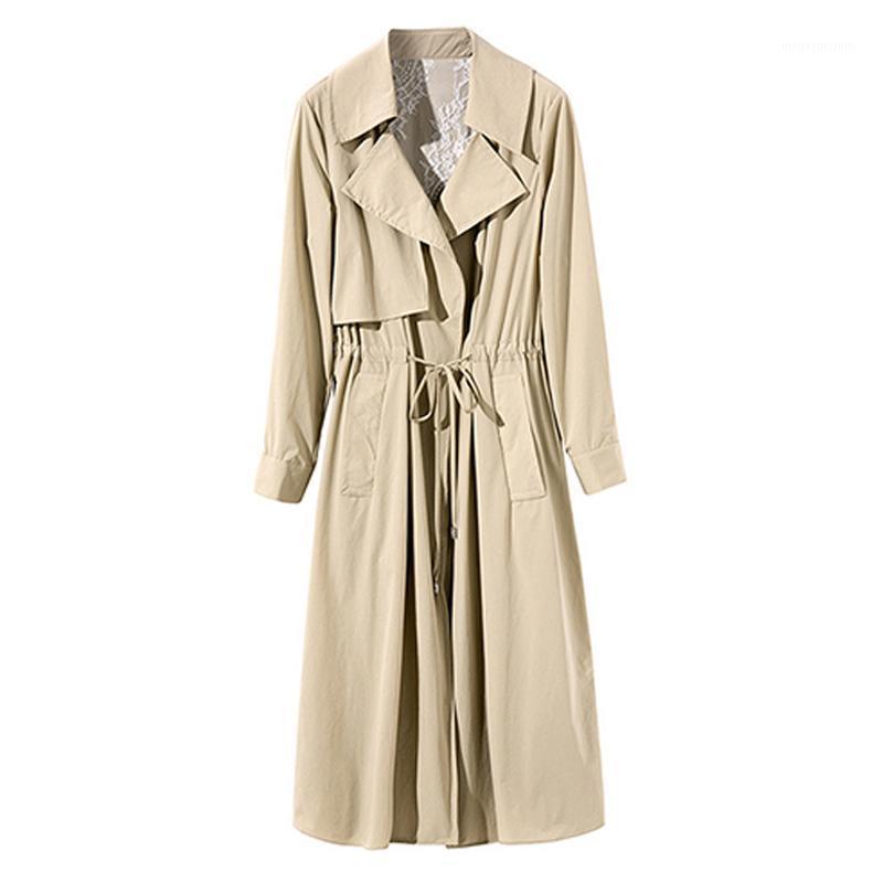 Full Turn-down Collar with Thin Section Casual Windbreaker 2020 Autumn and Winter Fashion Trench Coat Elegant Women' Clothing1, Khaki
Full Turn-down Collar with Thin Section Casual Windbreaker 2020 Autumn and Winter Fashion Trench Coat Elegant Women' Clothing1, Khaki