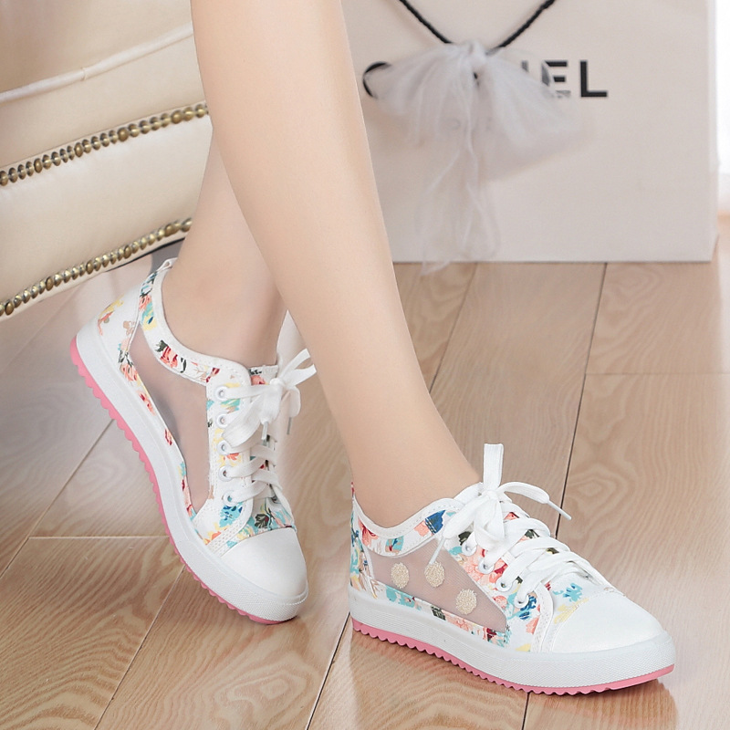Spring Parent-child Lace Edge Canvas Wild Skate Summer Cool Casual Shoes Kids Girls 201113