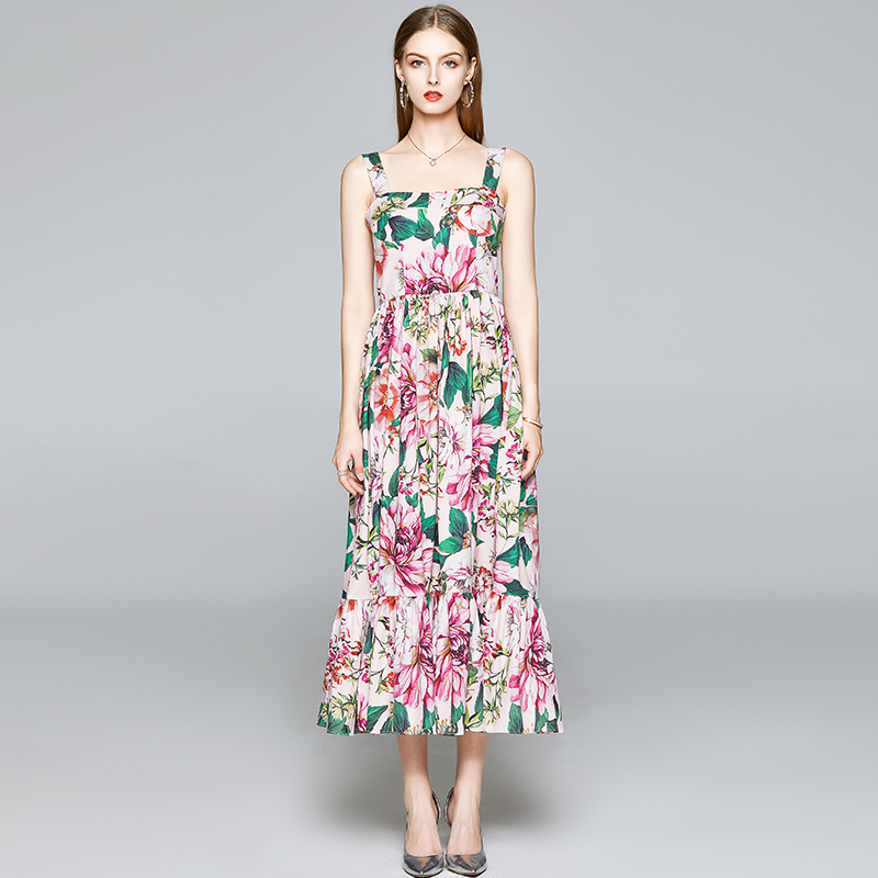 2021 New Merchall Summer Designer Spaghetti Strap Women Elegant Print Vacation a Line Es Ladies Midi 9zak, Pink
2021 New Merchall Summer Designer Spaghetti Strap Women Elegant Print Vacation a Line Es Ladies Midi 9zak, Pink