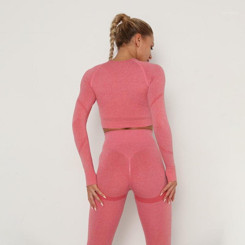 Women Sport Suit Yoga Clothing Set Workout Gym Long Sleeve Fitness Crop Top + High Waist Seamless Energy Workout Leggins1, Blue top 1pcs
Women Sport Suit Yoga Clothing Set Workout Gym Long Sleeve Fitness Crop Top + High Waist Seamless Energy Workout Leggins1, Blue top 1pcs