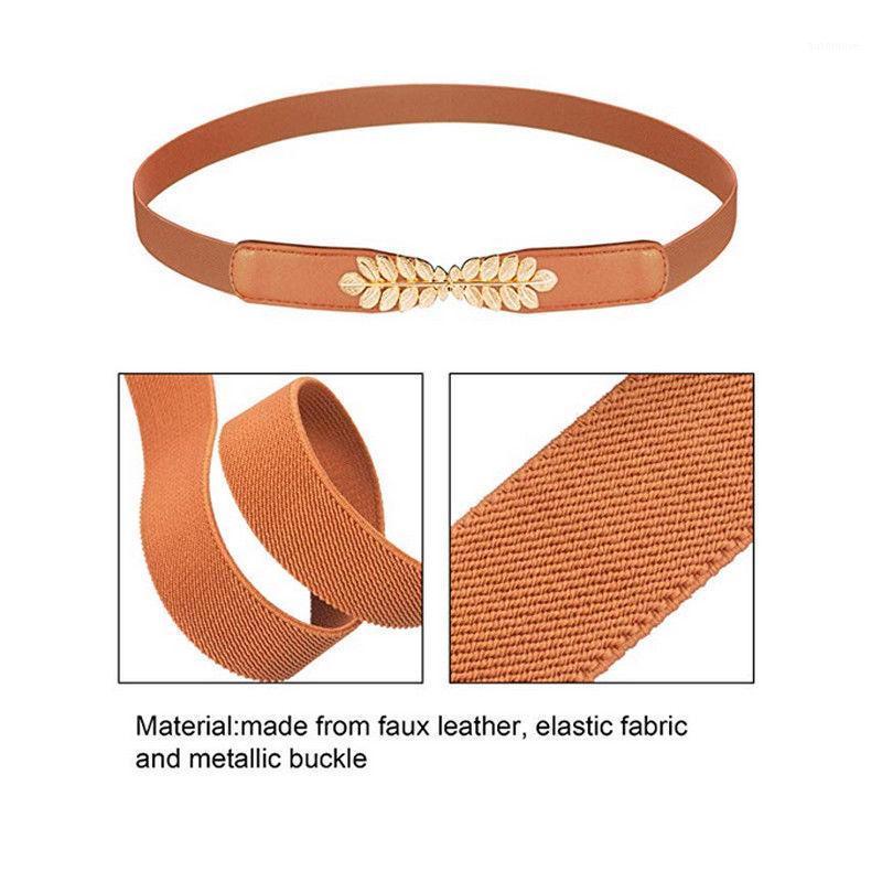 New Women Einstellbare Gold Metal Leaf Interlock Buckle Elastic Stretch Waist Belt Waistband Cinch Belt New1, Black
New Women Einstellbare Gold Metal Leaf Interlock Buckle Elastic Stretch Waist Belt Waistband Cinch Belt New1, Black