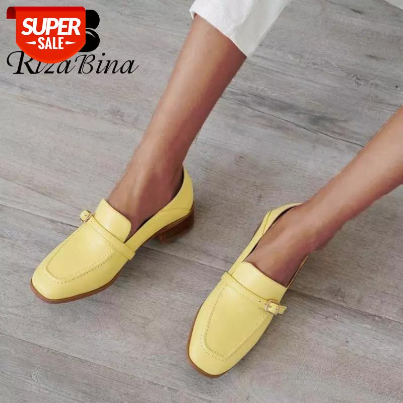 RIZABINA Women Flats Shoes Genuine Leather Soft Brand Casual Shoes For Women Metal Buckle Daily Party Footwear Size 34-40 #Zb4w, Beige
RIZABINA Women Flats Shoes Genuine Leather Soft Brand Casual Shoes For Women Metal Buckle Daily Party Footwear Size 34-40 #Zb4w, Beige