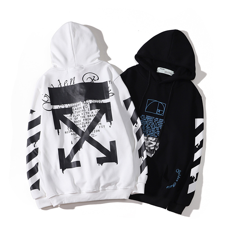Chao Brand Water Drop Graffiti Arrow Loose Long Sleeve Mens and WoMens Ow Couple's Pullover Hooded Thin Sweater, White
Chao Brand Water Drop Graffiti Arrow Loose Long Sleeve Mens and WoMens Ow Couple's Pullover Hooded Thin Sweater, White