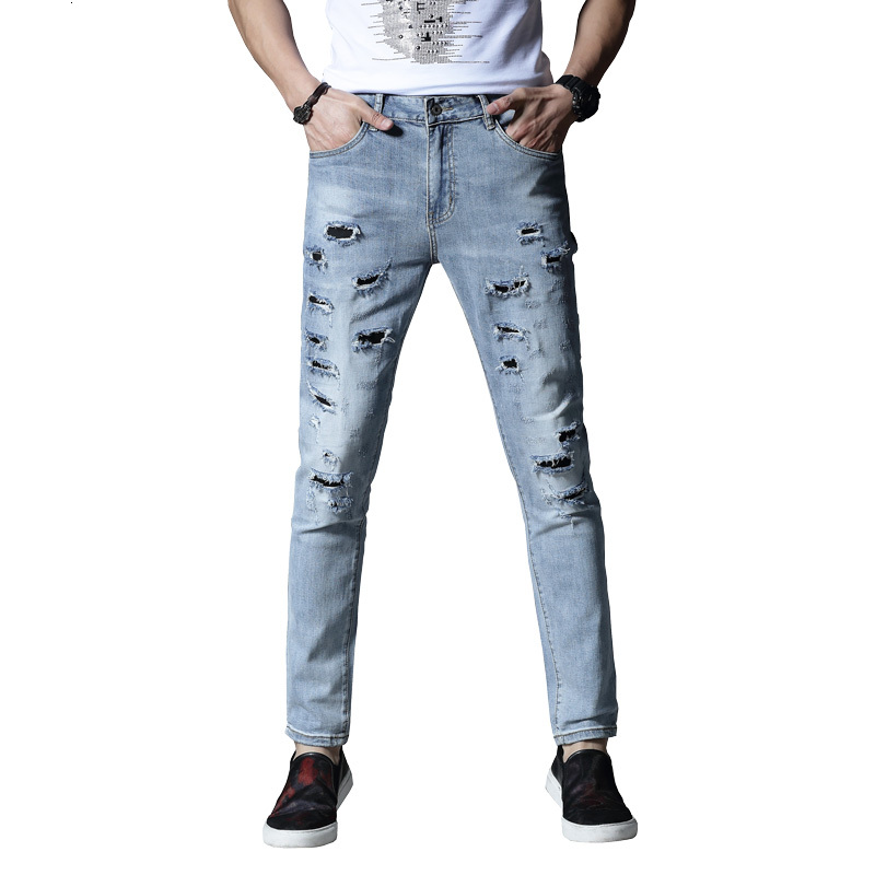 2021 New Denim for Thin Men's Brem Hip Pants Summer Light Blue Spring W9R8, Sky blue.
2021 New Denim for Thin Men's Brem Hip Pants Summer Light Blue Spring W9R8, Sky blue.
