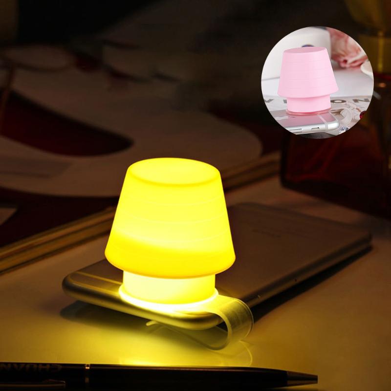 Creative Gift Silicone Mobile Phone Bracket Night Light Lampshade Multi-function Bookmark Bedroom Bedside LED Small Table Lamp
Creative Gift Silicone Mobile Phone Bracket Night Light Lampshade Multi-function Bookmark Bedroom Bedside LED Small Table Lamp