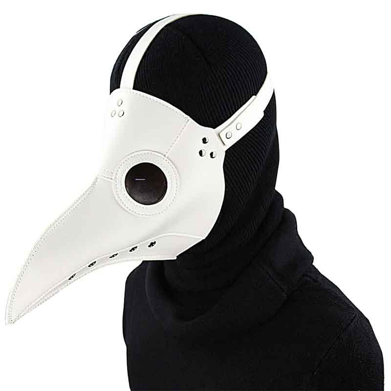 Burlesque Women/Men Cosplay Long Beak Plague Bird Steampunk Mask Rivet White PU Leather Gothic Punk Mask Halloween Costume Props
Burlesque Women/Men Cosplay Long Beak Plague Bird Steampunk Mask Rivet White PU Leather Gothic Punk Mask Halloween Costume Props