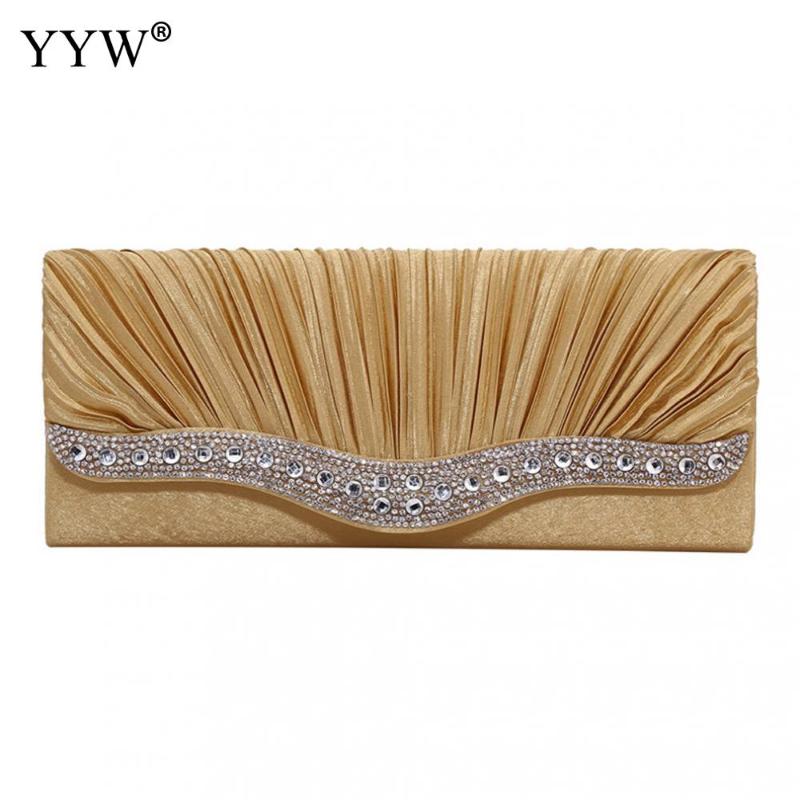 Women Rhinestone Evening Hand Bag Satin Wedding Purse Gold Bridal Party Purse Chain Dinner Day Clutch Vintage Handbag Bolsos, Black
Women Rhinestone Evening Hand Bag Satin Wedding Purse Gold Bridal Party Purse Chain Dinner Day Clutch Vintage Handbag Bolsos, Black