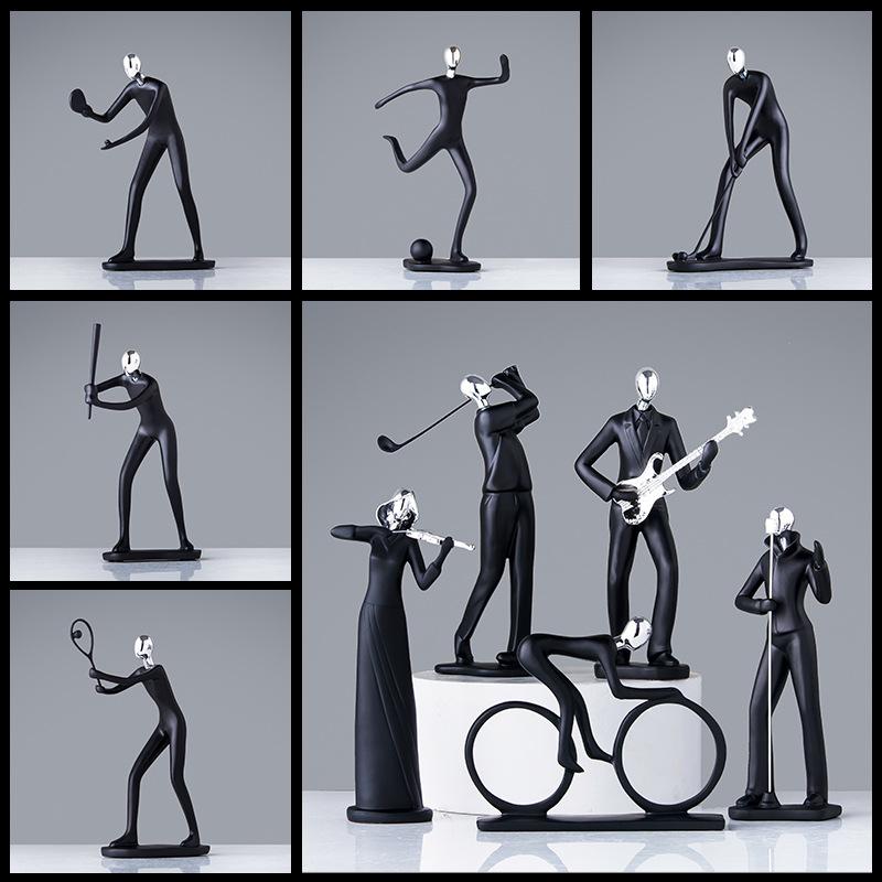 Resin Athletes/Musicians Figurines Simple Graceful Decorations In Cabinet Handicraft Creative Miniatures Decorations for Home
Resin Athletes/Musicians Figurines Simple Graceful Decorations In Cabinet Handicraft Creative Miniatures Decorations for Home