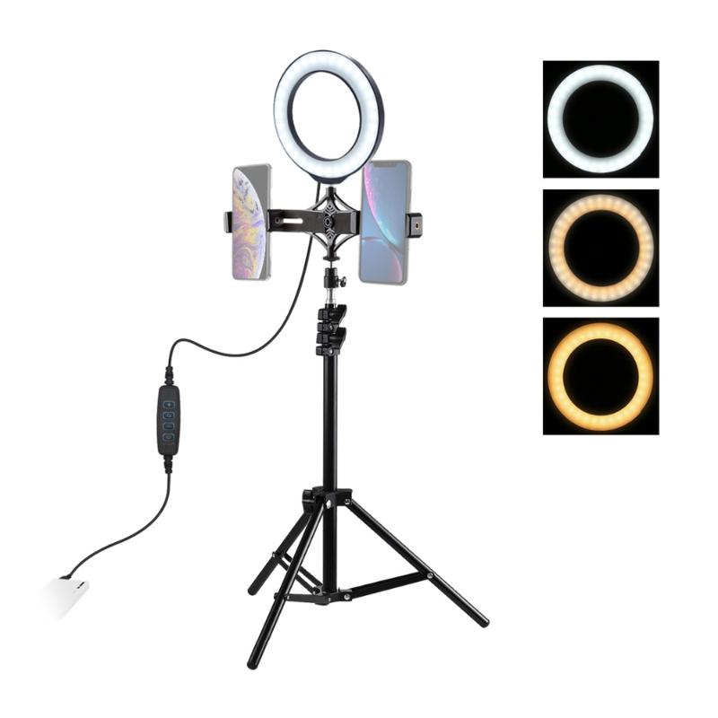 PULUZ 16cm USB Charge Dimmable Selfie Ring Light Flash Led Camera Phone Photography Enhancing Photography for Smartphone Studio
PULUZ 16cm USB Charge Dimmable Selfie Ring Light Flash Led Camera Phone Photography Enhancing Photography for Smartphone Studio