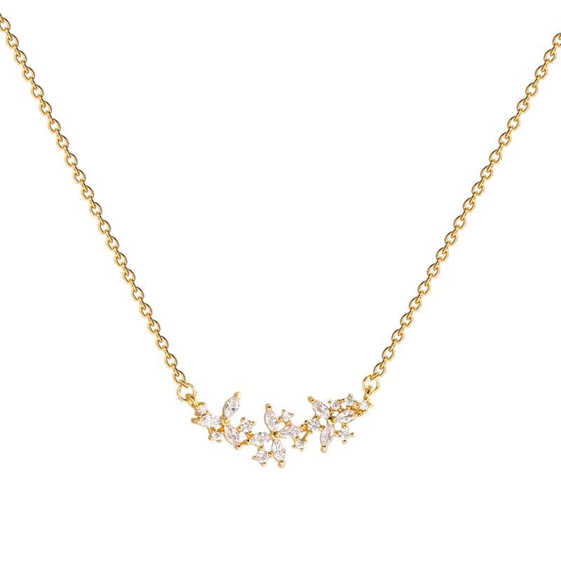 TIMEONLY Delicate Floral CZ Zirconia Choker Necklace Golden Titanium Steel Charms Necklaces for Women Girls Jewellery Party
TIMEONLY Delicate Floral CZ Zirconia Choker Necklace Golden Titanium Steel Charms Necklaces for Women Girls Jewellery Party