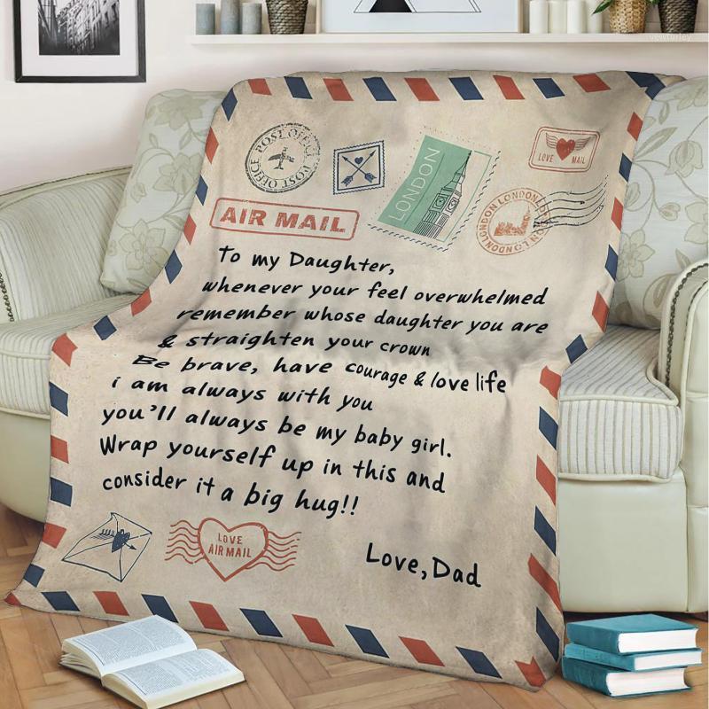 Love Letter To My Daughter Blanket For Sofa Bed Home Textiles Dreamlike Christmas Gift Fleece Blanket DropShipping1
Love Letter To My Daughter Blanket For Sofa Bed Home Textiles Dreamlike Christmas Gift Fleece Blanket DropShipping1