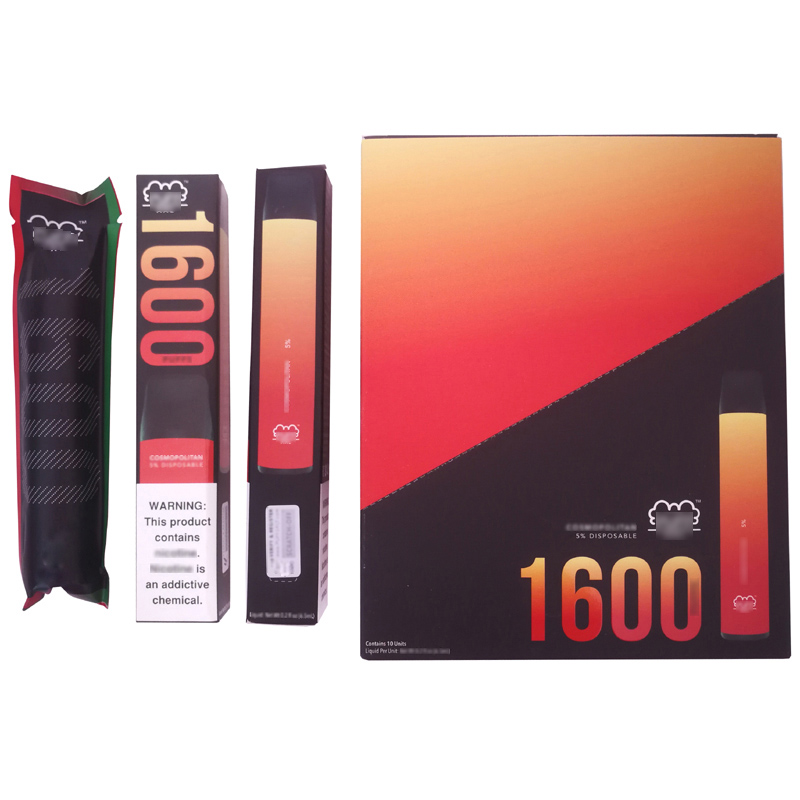 Newest Puff Bar xxl 1600 Puffs disposable vaporizer Electronic Cigarettes 1000mAh 6.5mL Pre-Filled Vape Pen Pods Portable Vapor Device Carts Vaper
Newest Puff Bar xxl 1600 Puffs disposable vaporizer Electronic Cigarettes 1000mAh 6.5mL Pre-Filled Vape Pen Pods Portable Vapor Device Carts Vaper
