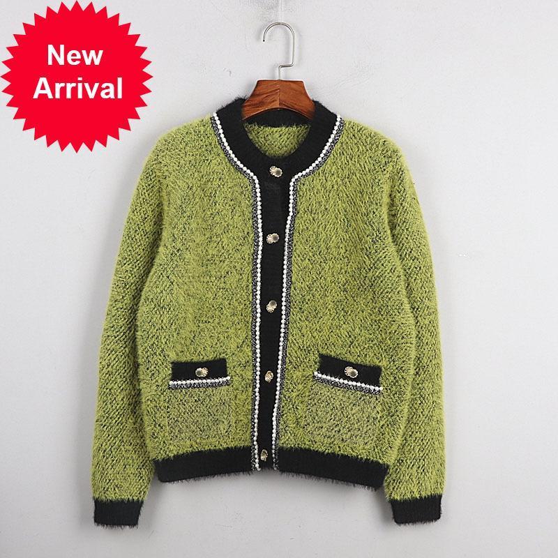 Autumn 2021 New New Trend of Luxury Mesmeric Imitation Vison Female Cardigan Sweater Elegant Soft The-neck Long Sleeve Knitted Jacket ZP22, Gray
Autumn 2021 New New Trend of Luxury Mesmeric Imitation Vison Female Cardigan Sweater Elegant Soft The-neck Long Sleeve Knitted Jacket ZP22, Gray