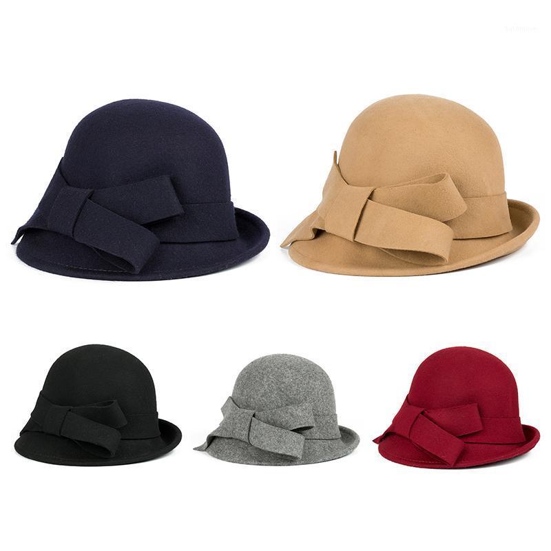Fashion Women Winter Solid Color Hat Dome PomPom Cap Pure Wool Bowknot Floppy Felt Bowler Ladies Cap1, Black
Fashion Women Winter Solid Color Hat Dome PomPom Cap Pure Wool Bowknot Floppy Felt Bowler Ladies Cap1, Black