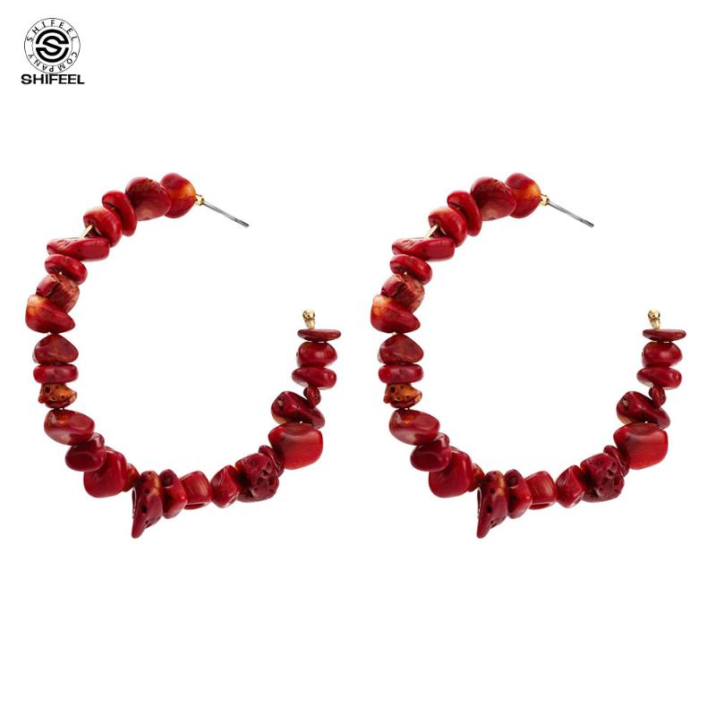 SHIFEEL New Arrival Occident Fashion Vintage Hyperbole INS C shape Hoop Earrings Bohemia Personality Simple Pendients
SHIFEEL New Arrival Occident Fashion Vintage Hyperbole INS C shape Hoop Earrings Bohemia Personality Simple Pendients
