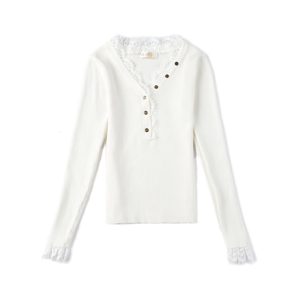 2021 New Women Knit Lace Button Sweater Autumn Winter v Neck Pullover Sweaters Soft Female Jumper Robe Pull Jersey Yydd, Beige
2021 New Women Knit Lace Button Sweater Autumn Winter v Neck Pullover Sweaters Soft Female Jumper Robe Pull Jersey Yydd, Beige