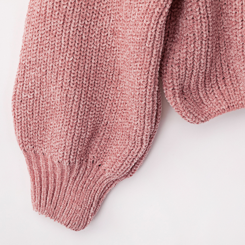 Forefair Casual Turtleneck Sweater Woman Winter 2019 Autumn Female Pullover Chenille Black Pink White Knitted Solid Jumper Women T200319