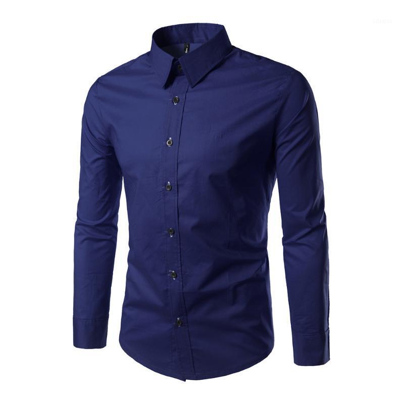 Men's Slimming Multi-color Men Shirt Long Sleeve Solid Color Single-breasted Casual Men Shirts1, Blue
Men's Slimming Multi-color Men Shirt Long Sleeve Solid Color Single-breasted Casual Men Shirts1, Blue