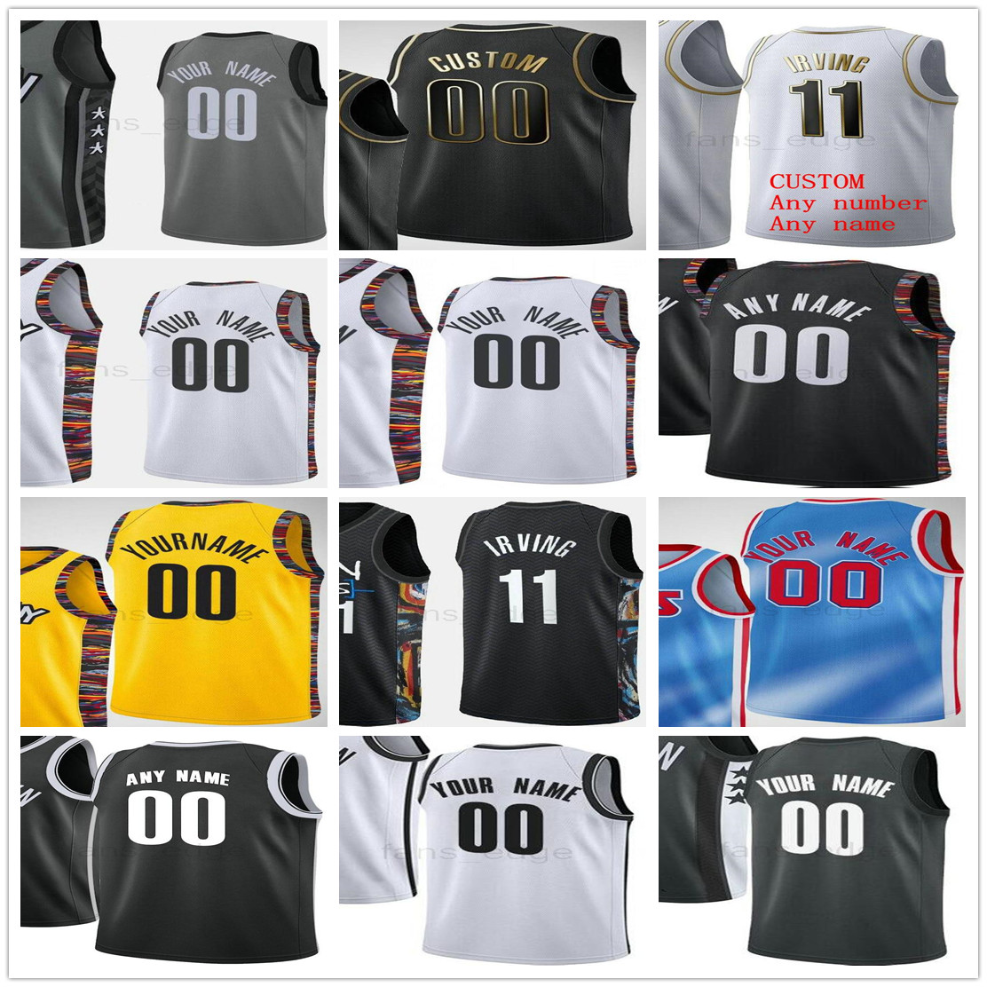 Custom Printed 11 Kyrie 7 Kevin Irving Durant 13 Harden DeAndre Spencer 26 Dinwiddie Joe 12 Harris 72 Biggie Men Women Kids Youth Jerseys, Black;red
Custom Printed 11 Kyrie 7 Kevin Irving Durant 13 Harden DeAndre Spencer 26 Dinwiddie Joe 12 Harris 72 Biggie Men Women Kids Youth Jerseys, Black;red