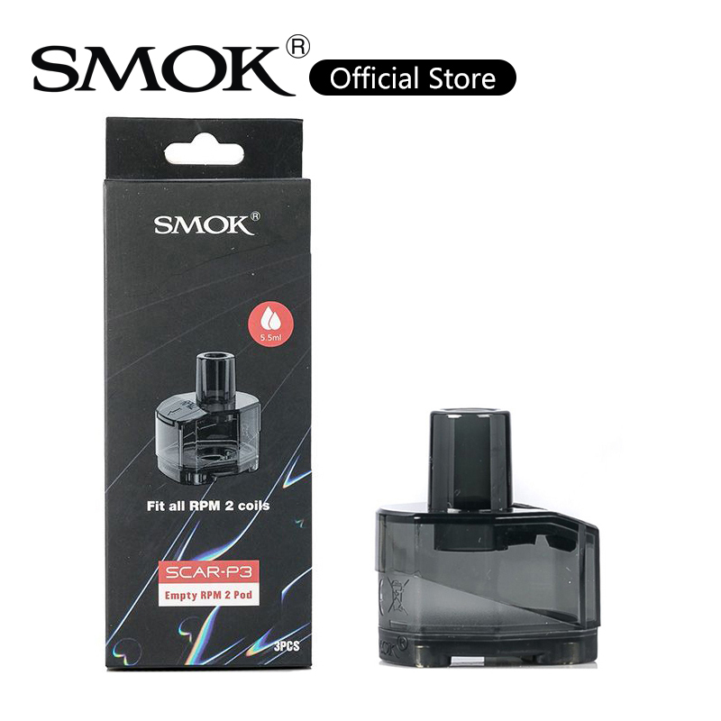 SMOK Scar-P3 Empty RPM 2 Pod 5.5ml Scar P3 RPM Pod Cartridge Replacement Tank For Scra-P3 Kit 100% Original
SMOK Scar-P3 Empty RPM 2 Pod 5.5ml Scar P3 RPM Pod Cartridge Replacement Tank For Scra-P3 Kit 100% Original