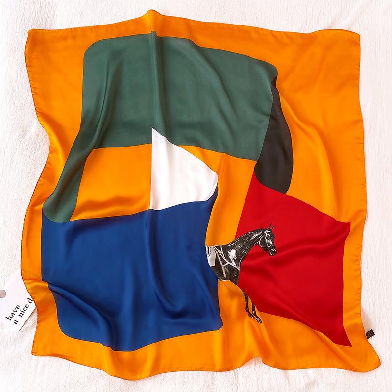 Horse Print Women Neck Scarf Hijab Wraps Lady Big Square Head Scarves Design Foulard Headband Neckerchief Female Bandana
Horse Print Women Neck Scarf Hijab Wraps Lady Big Square Head Scarves Design Foulard Headband Neckerchief Female Bandana