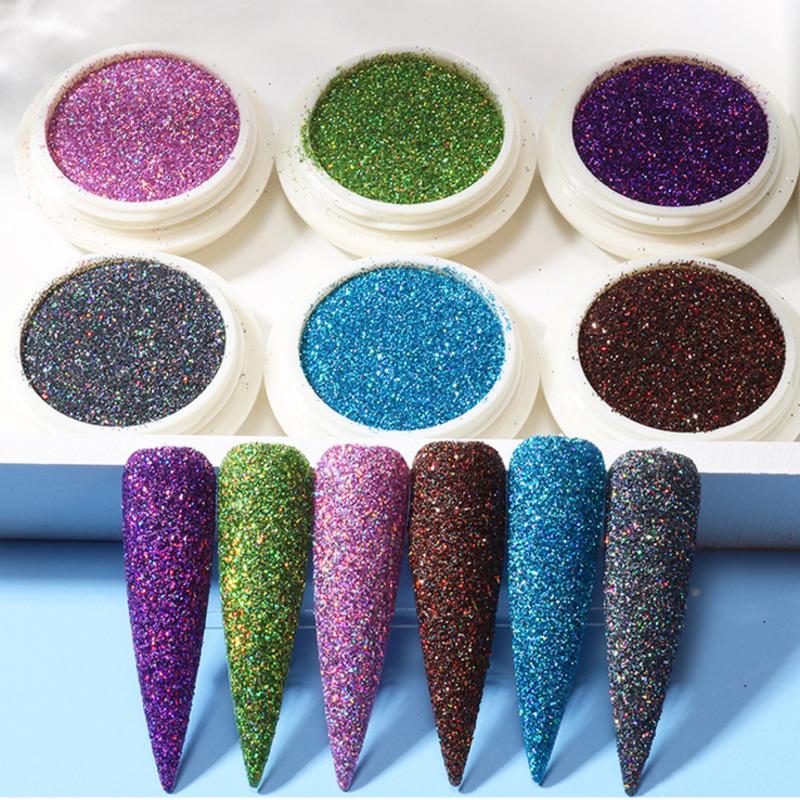 New 6Pc Nail Glitter Set Diamond Chrome Pigment Onion Dust Laser Sequin Super Flash Powder Decoration Nail Art Manicure Gold DIY
New 6Pc Nail Glitter Set Diamond Chrome Pigment Onion Dust Laser Sequin Super Flash Powder Decoration Nail Art Manicure Gold DIY