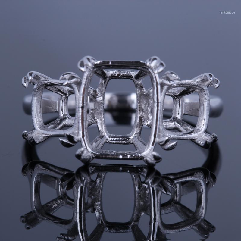 HELON Solid 14K White Gold women Trendy Fine Jewelry Three Stone Semi Mount Ring Setting Fi10x8mm Emerald Cut & Cushion 6.5mm1
HELON Solid 14K White Gold women Trendy Fine Jewelry Three Stone Semi Mount Ring Setting Fi10x8mm Emerald Cut & Cushion 6.5mm1
