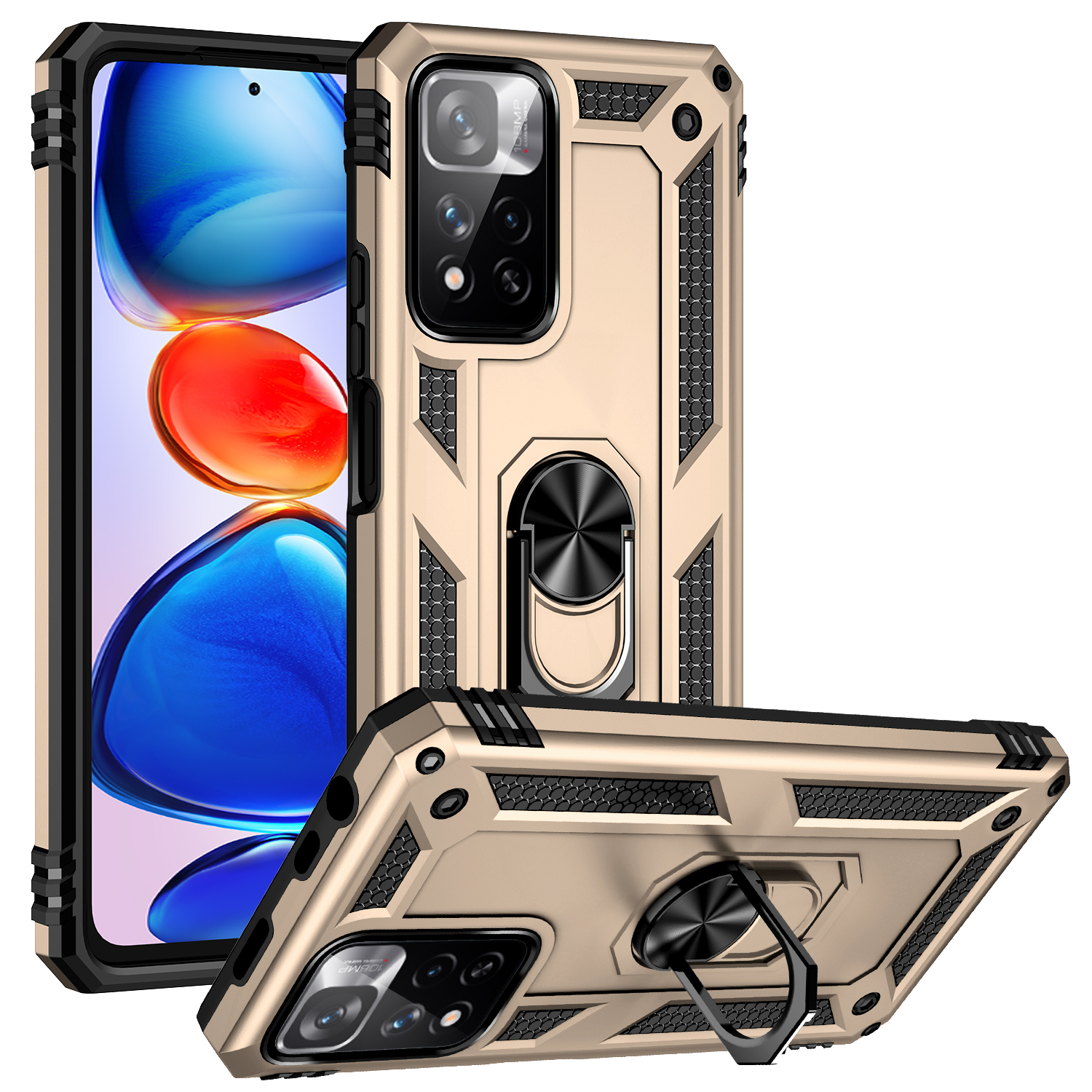 Shockproof Phone Cases For Xiaomi Poco F3 X4 X3 M4 M3 Pro 5G 4G X3 GT NFC Hybrid Armor Ring Stand Holder Protective Cover, Black
Shockproof Phone Cases For Xiaomi Poco F3 X4 X3 M4 M3 Pro 5G 4G X3 GT NFC Hybrid Armor Ring Stand Holder Protective Cover, Black